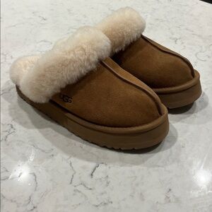 UGG Tan Sheepskin Slippers